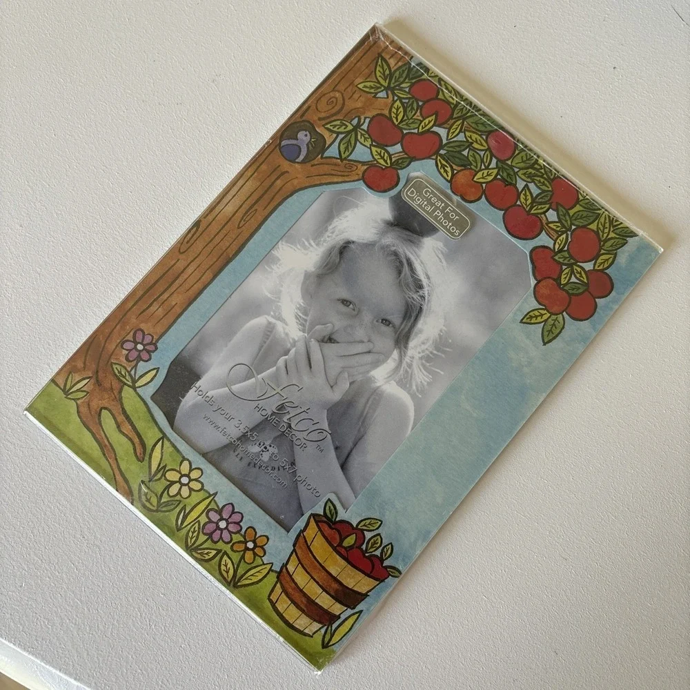 Vintage Fetco Acrylic Picture Frames Kids 4x6 Photo School Magnet Mom 3.5x5 5x7